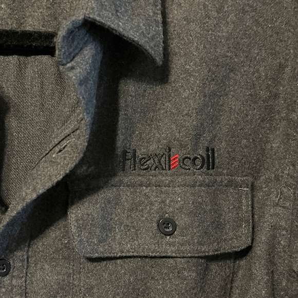 Mens Burnside flannel button up - Picture 4 of 5